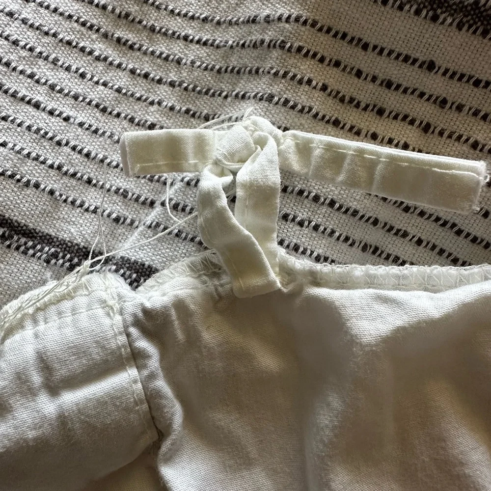 Hearth & Hand Magnolia King Linen Blend Stripe Duvet Cover Farmhouse Neutral - Picture 7 of 9